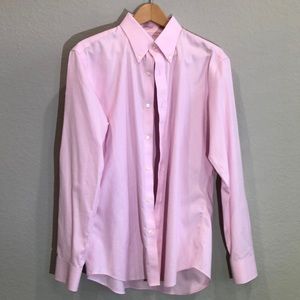 Uniqlo pink dress shirt non iron slim fit